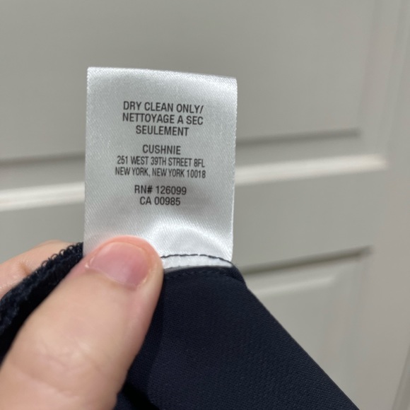 Cushnie one shoulder crepe jumpsuit. Midnight blue. Size 0. New with tags. - Picture 13 of 13